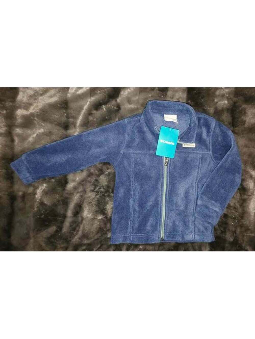 Columbia Birch Falls Fleece Jacket Youth 4 Navy Blue